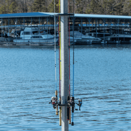 Angler Bloxx: 6-Rod Fishing Pole Storage Rack | DockBloxx